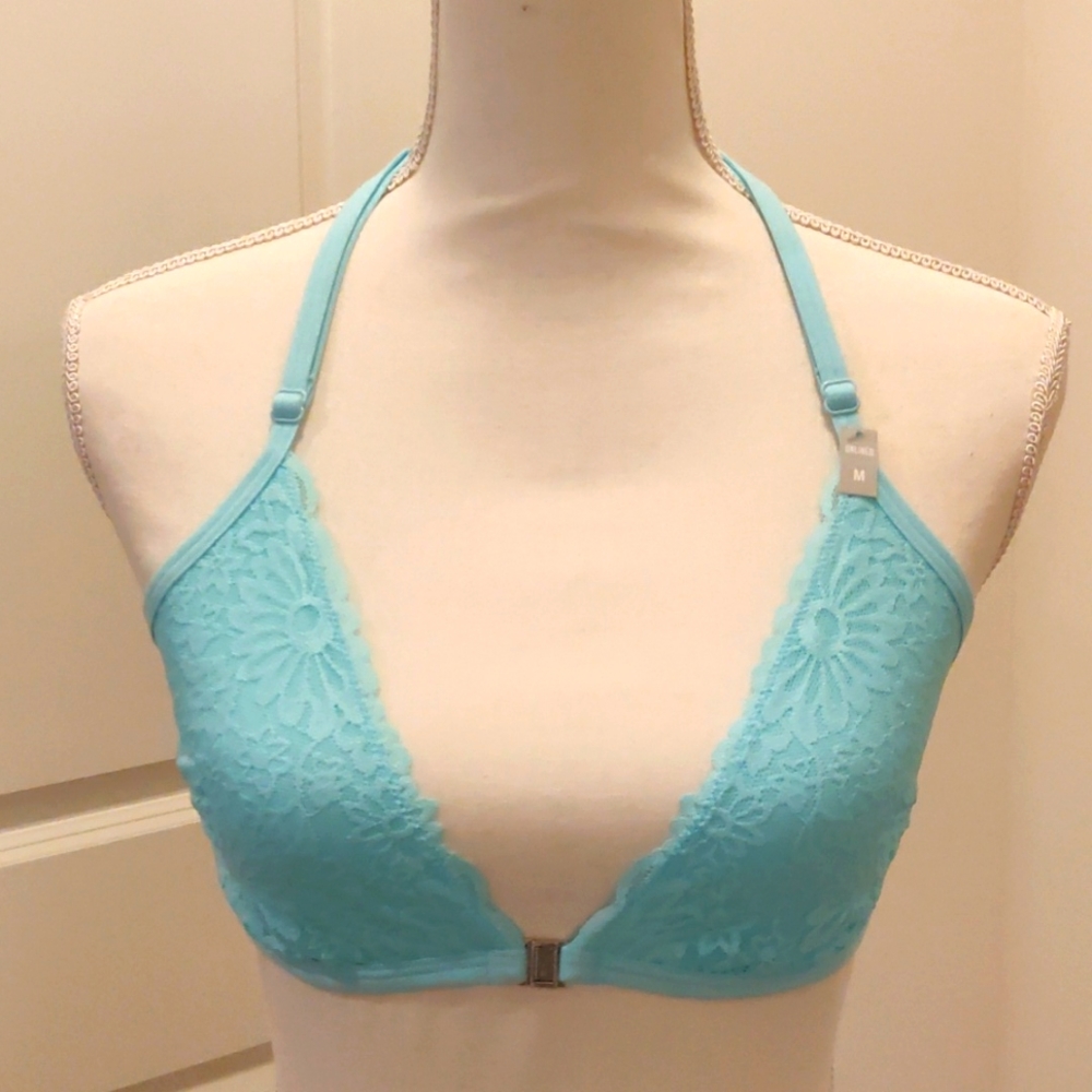 New!Front closure Lace Pink by Victoria secret bralette sz M Y2K Cottagecore Y2K